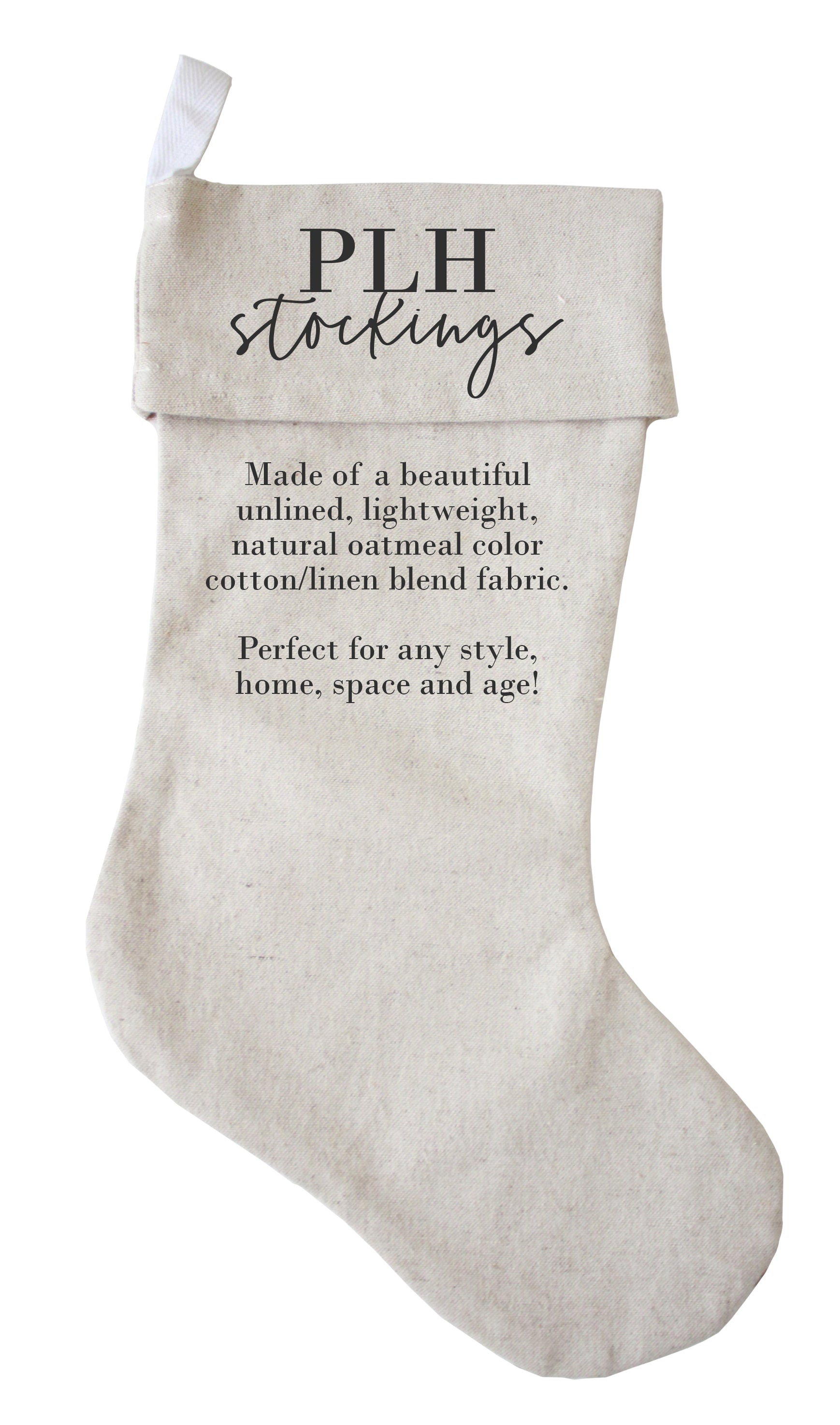 Font Style Stocking Personalized Christmas Stocking {4 font styles} – Porter Lane Home