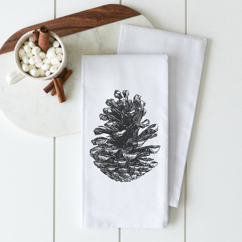 Pine Cone Tea Towel