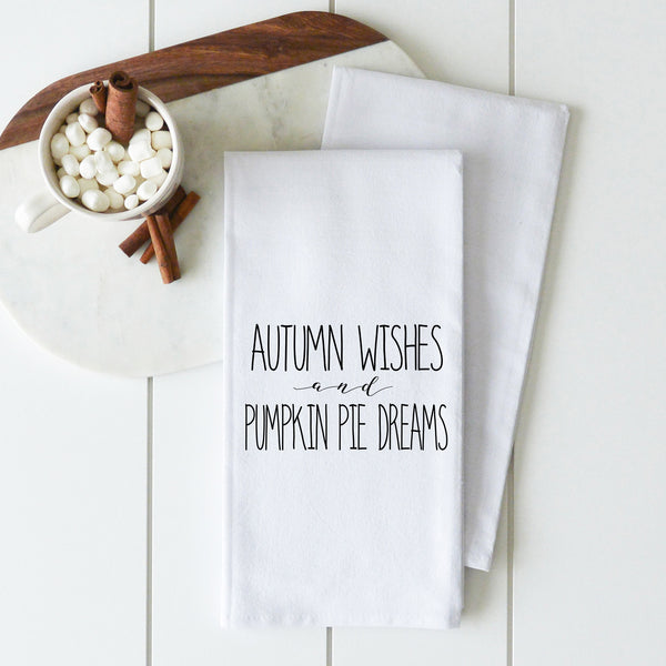 Autumn Wishes Tea Towel