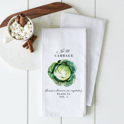 Botanical Cabbage Tea Towel