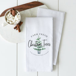Farm Fresh Trees Tea Towel