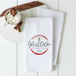 Fresh Cut  Mistletoe Tea Towel