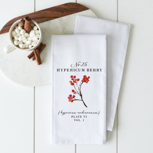 Hypericum Berry Tea Towel