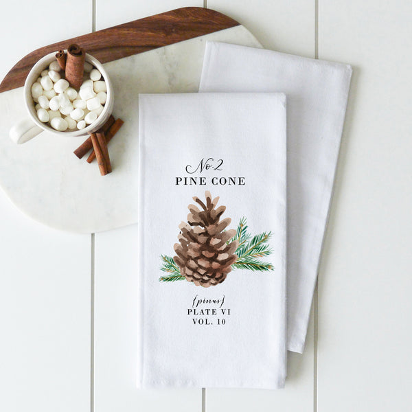 Pine Cone 2 Tea Towel