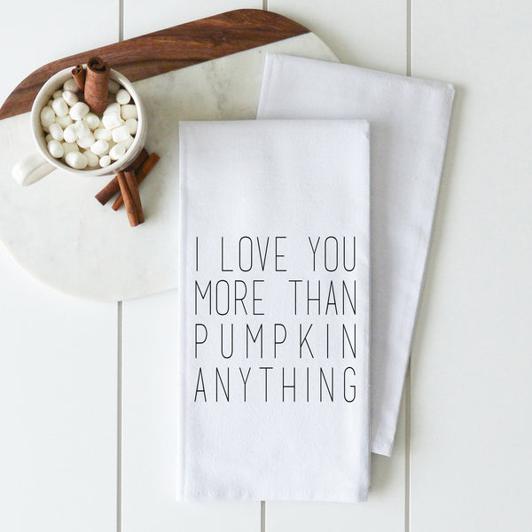 Pumpkin Anything Tea Towel