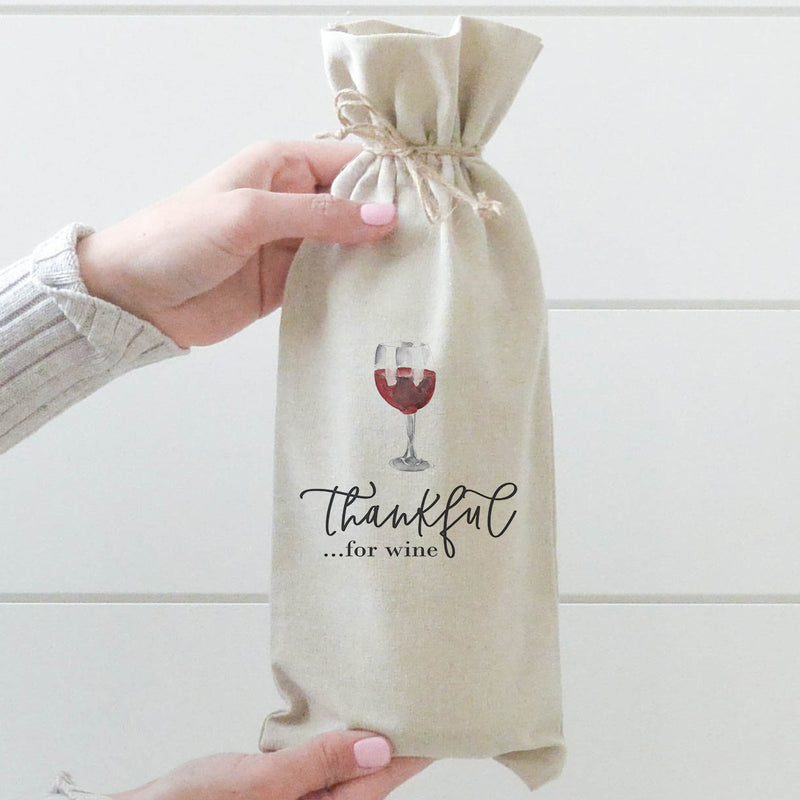 Thankful for Wine Wine Bag - Porter Lane Home