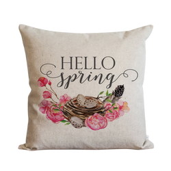 Hello Spring Pillow Cover.