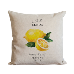 Botanical Lemon {Style 2} Pillow Cover.
