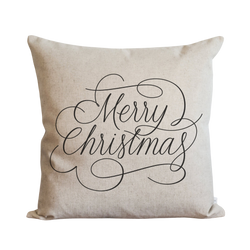 Merry Christmas Pillow Cover.