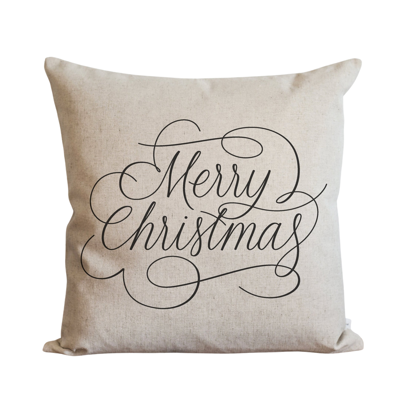 Merry Christmas Pillow Cover.