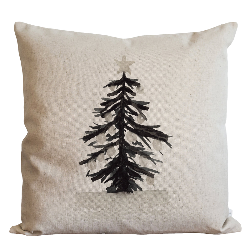Neutral Tree Pillow Cover
