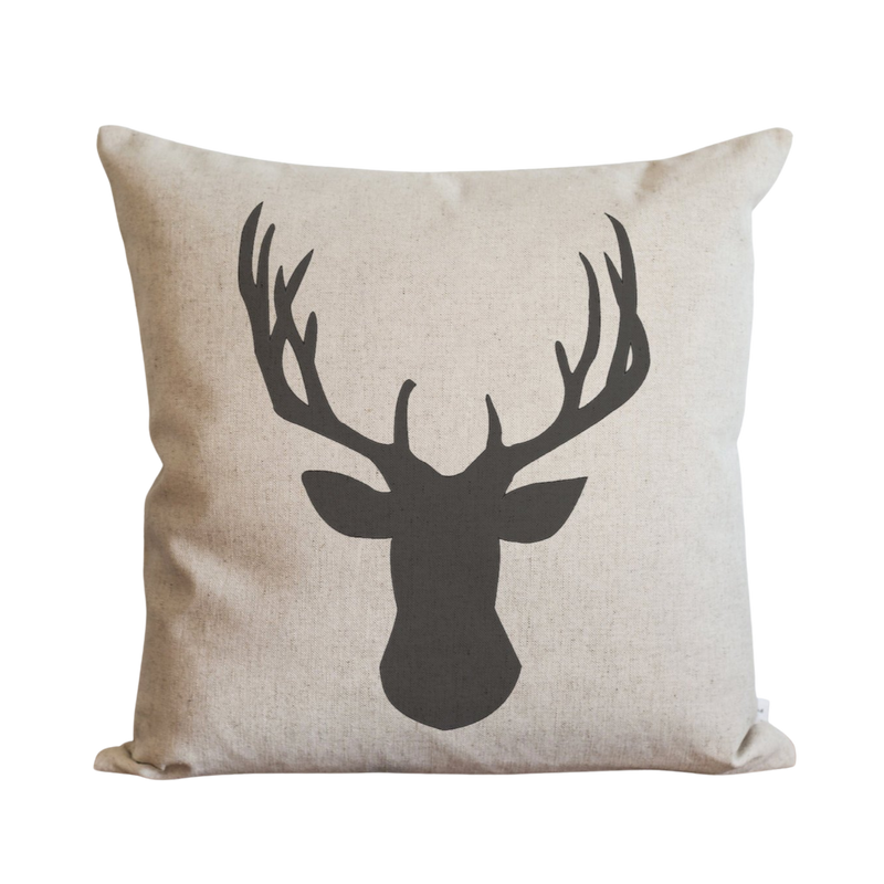 Deer Head Pillow Cover