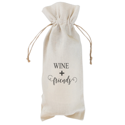 Wine + Friends Wine Bag