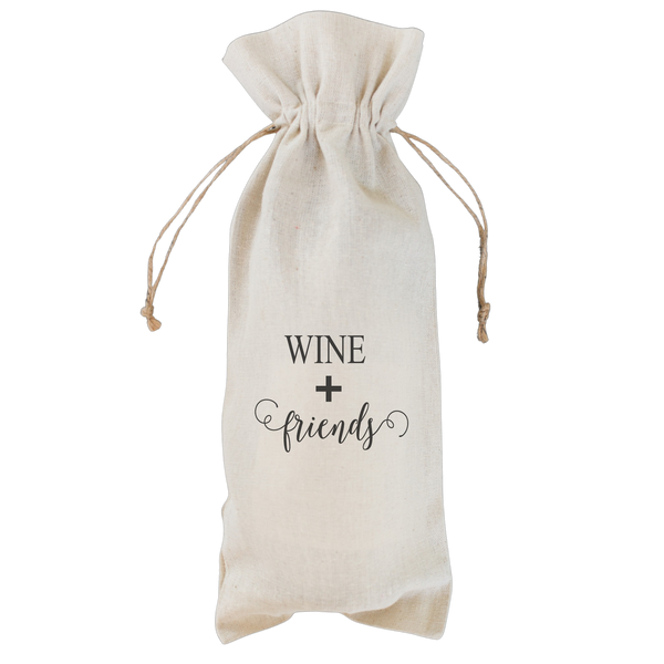 Wine + Friends Wine Bag