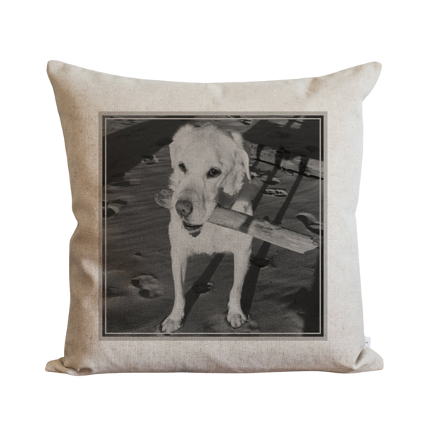 Personalized Dog Pillow Cover.