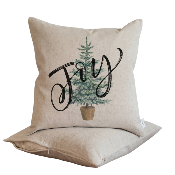 Joy Tree Pillow Cover.