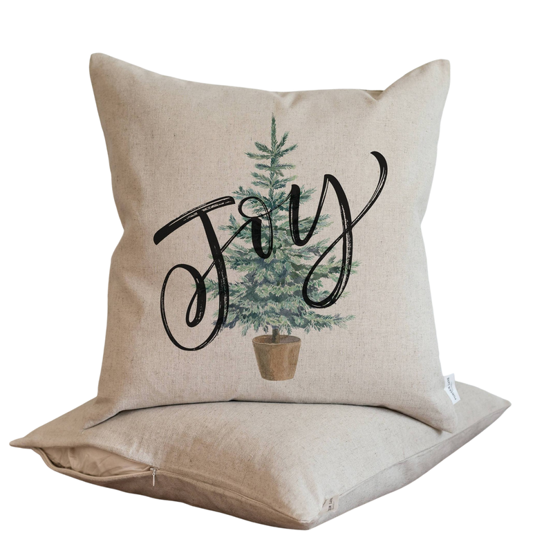 Joy Tree Pillow Cover.