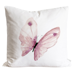 Butterfly Pink Pillow Cover