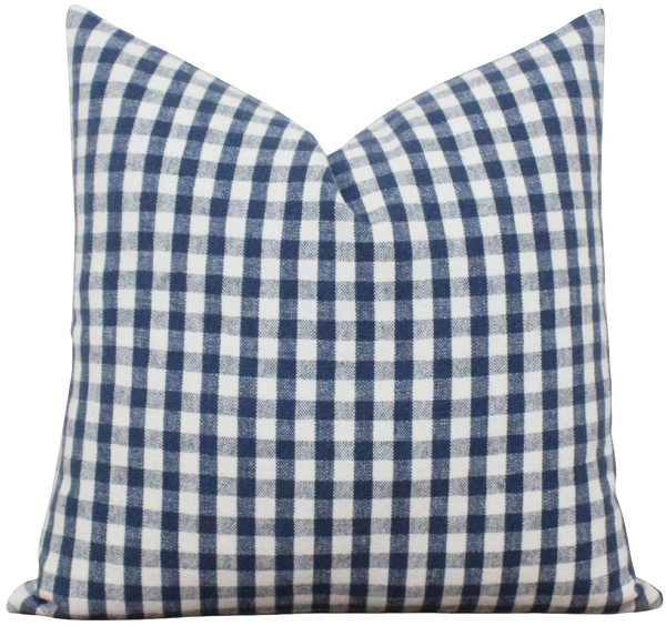 Blue Plaid Pillow Cover | Lincoln