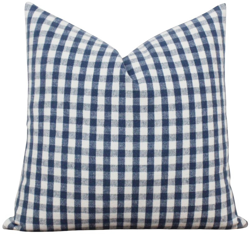 Blue Plaid Pillow Cover | Lincoln
