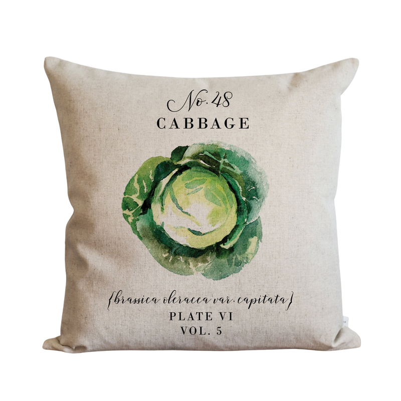 Botanical Cabbage Pillow Cover
