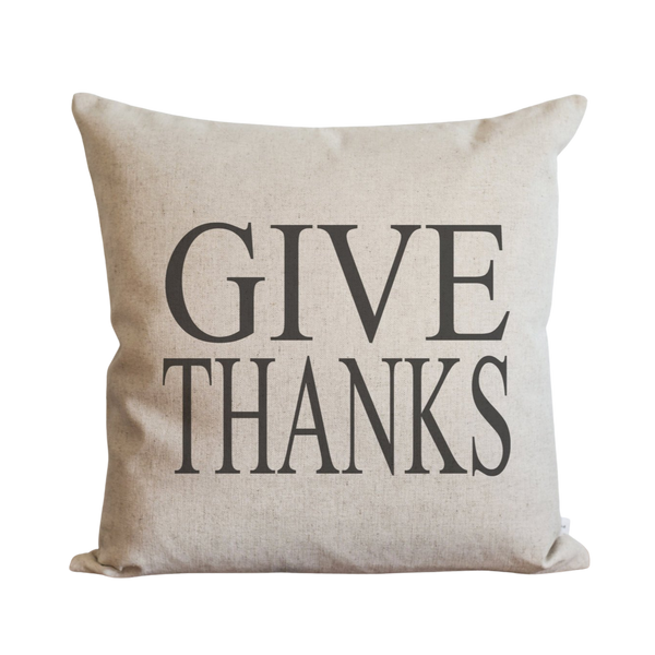 Give Thanks_CAPS Pillow Cover.