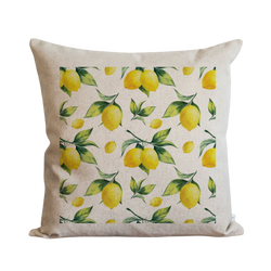 Lemon Background Pillow Cover.