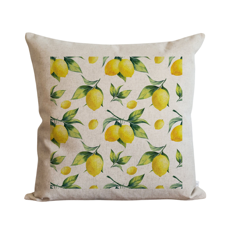 Lemon Background Pillow Cover.