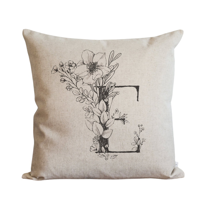 Monogrammed Pillow Cover