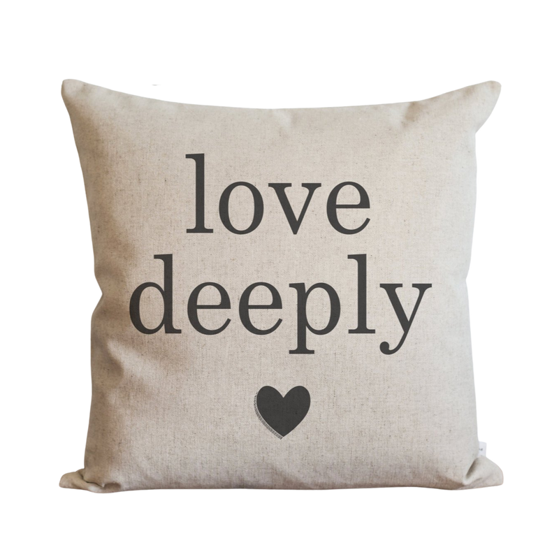 Love Deeply_Heart Pillow Cover.