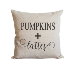Pumpkins + Lattes Pillow Cover