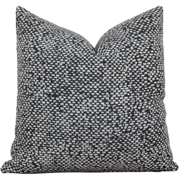 Black and White Dot Outdoor Pillow Cover | Sydney
