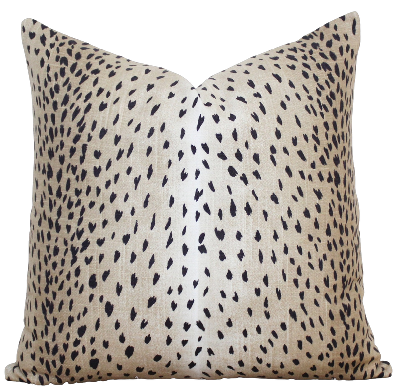 Antelope Pillow Cover Black Evelyn Black Porter Lane Home
