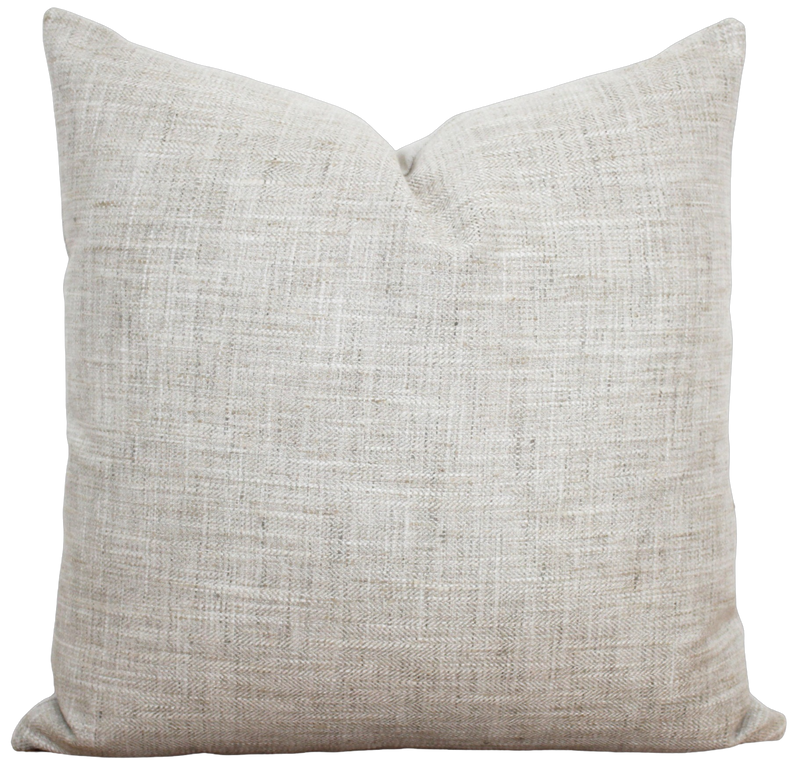 Neutral Tweed Pillow Cover | Emma