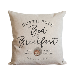 North Pole Bed & Breakfast Pillow Cover.