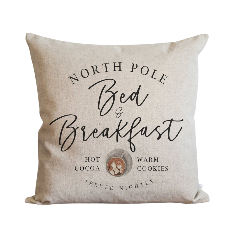 North Pole Bed & Breakfast Pillow Cover.