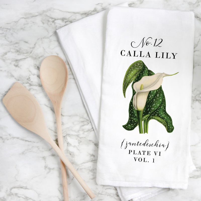 Botanical Calla Lily Tea Towel
