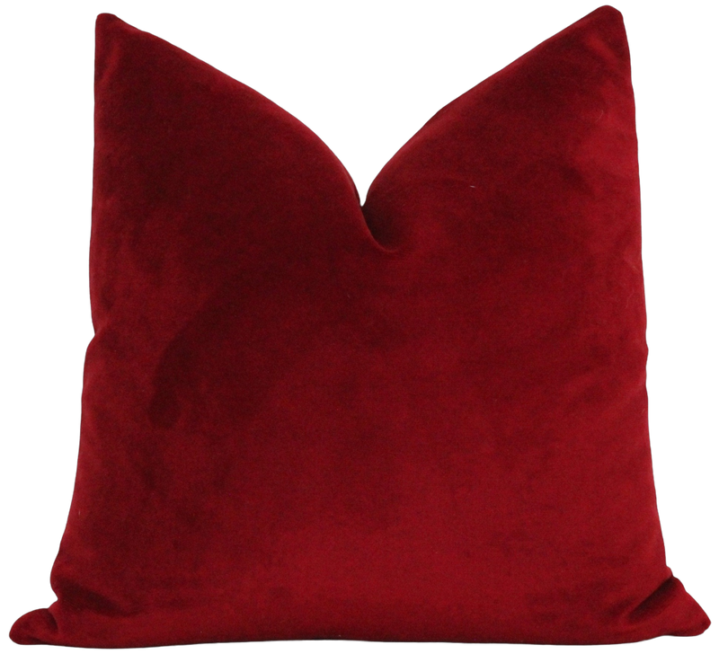 Red Velvet Pillow Cover Ruby Porter Lane Home