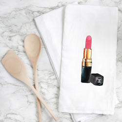 Designer Inspired Lipstick Tea Towel