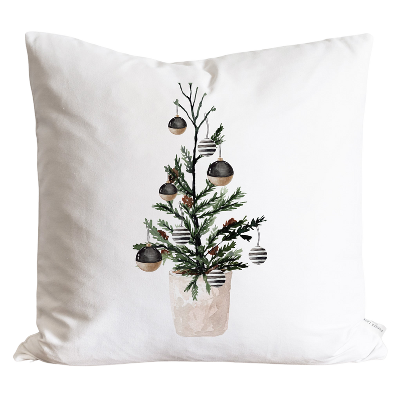 Ornament Tree Pillow Cover