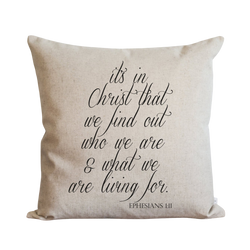 It's In Christ Pillow Cover.
