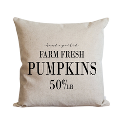 Farm Fresh Pumpkins Pillow Cover.