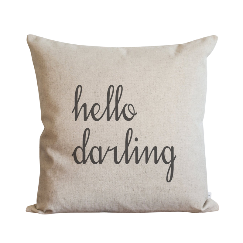 Hello Darling Pillow Cover.