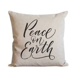 Peace On Earth Pillow Cover.