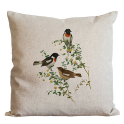 Bird Chat Pillow Cover