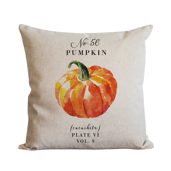 Botanical Pumpkin Pillow Cover