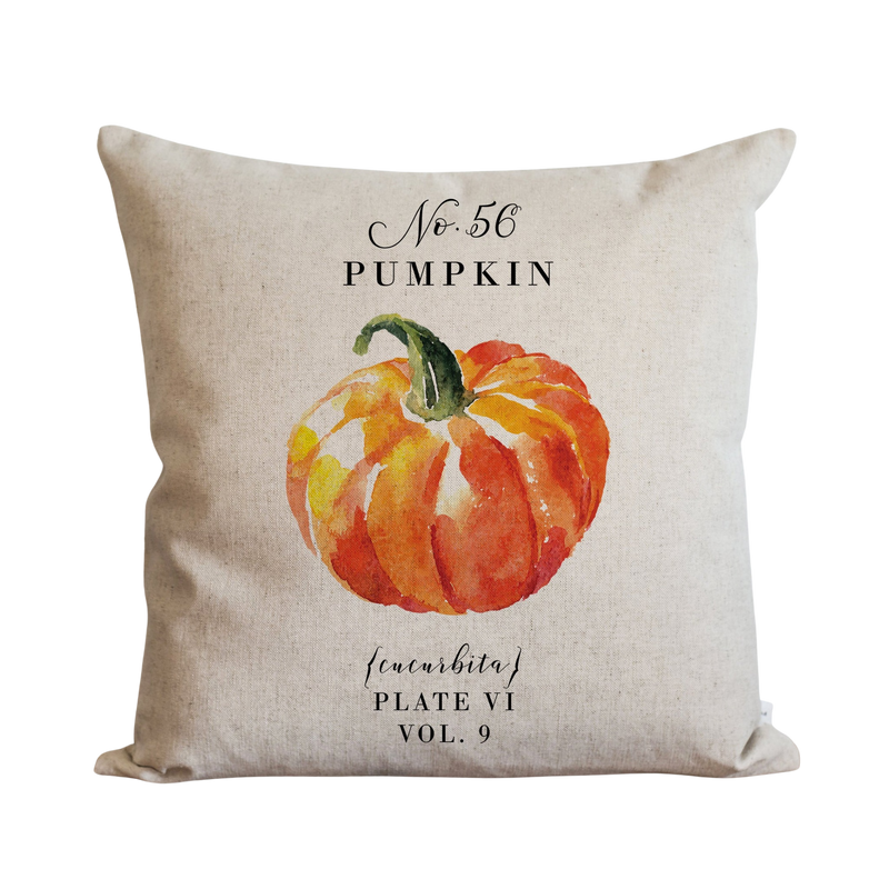 Botanical Pumpkin Pillow Cover