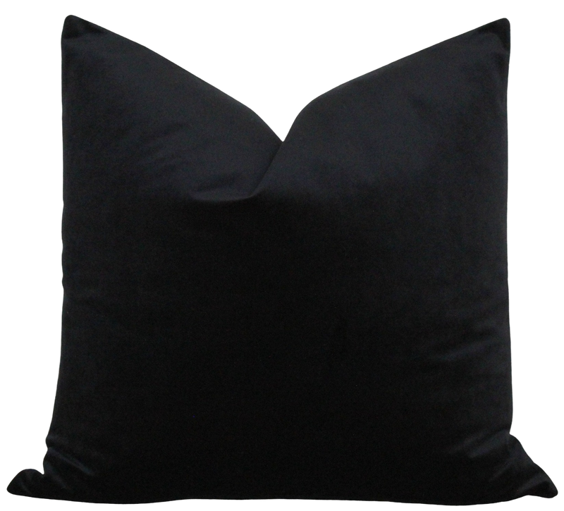 Black Velvet Pillow Cover | Noir