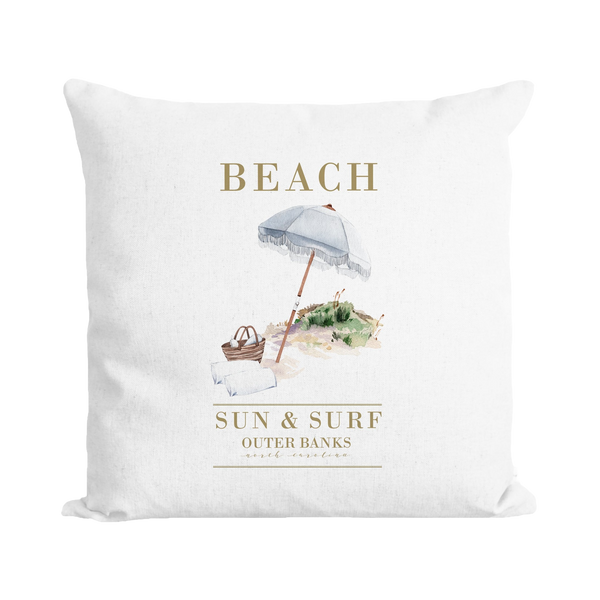 Beach Location Custom Pillow Cover