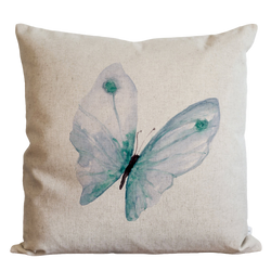 Butterfly Blue Pillow Cover